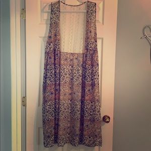 Long Sleeveless duster